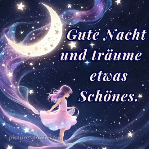 Wunderschöne gute nacht bilder bild Mädchen kostenlos