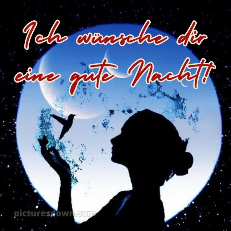 Bilder gute nacht bild Mond kostenlos