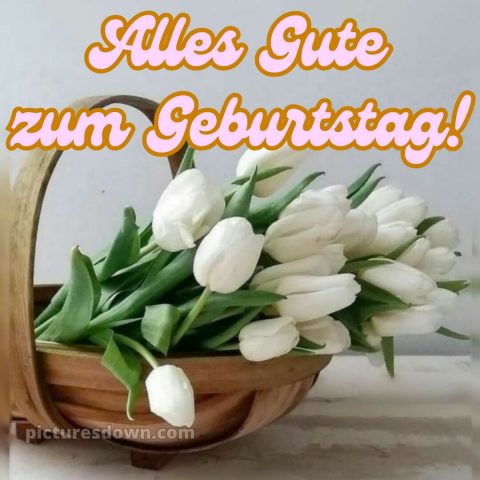 Blumenstrauß alles gute zum geburtstag blumen bild Korb kostenlos
