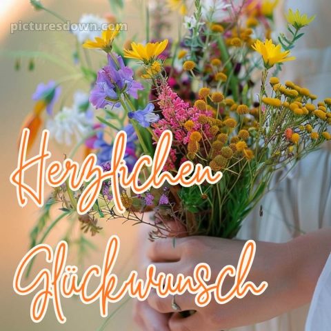Blumenstrauß alles gute zum geburtstag blumen bild Hand kostenlos