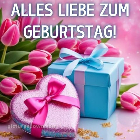 Blumenstrauß alles gute zum geburtstag blumen bild Geschenk kostenlos