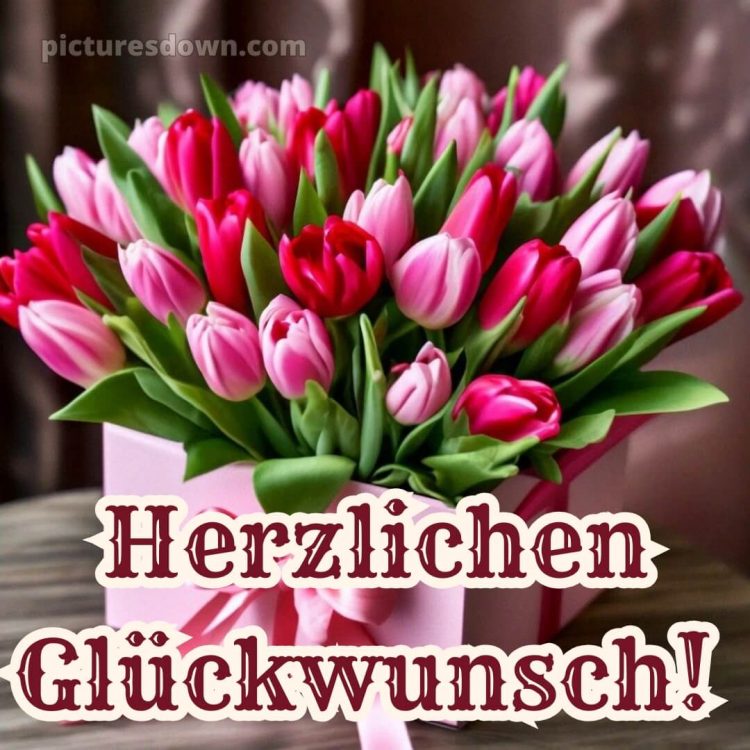 Blumenstrauß geburtstag bild Blumenstrauß im Karton kostenlos