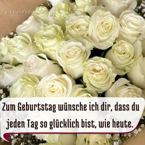 Blumenstrauß geburtstag bild viele Rosen kostenlos