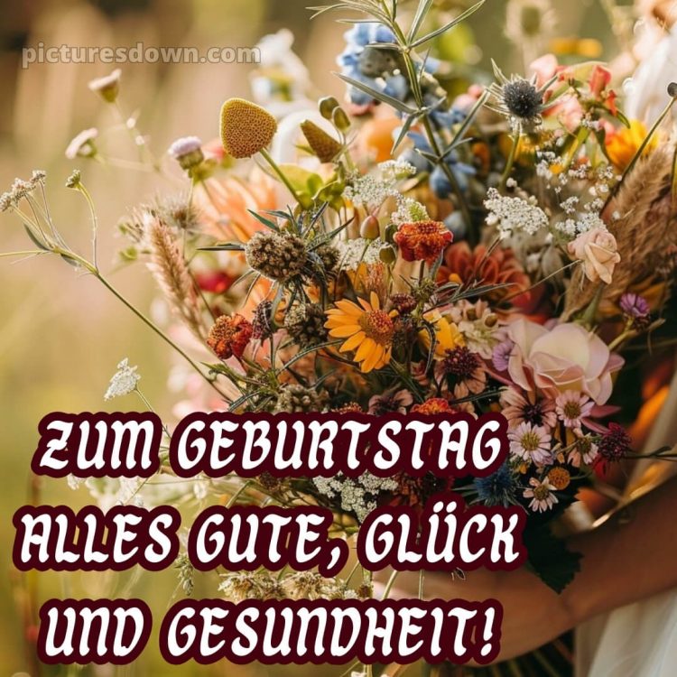 Blumenstrauß geburtstag bild Wildblumen kostenlos