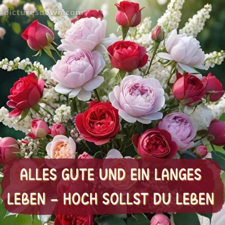 Blumenstrauß zum Geburtstag bild Blumenstrauß kostenlos