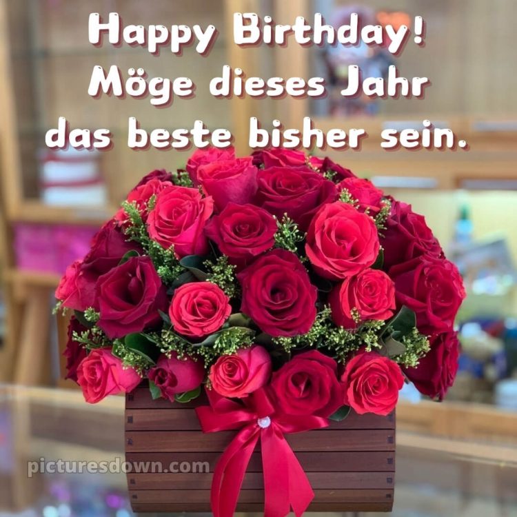 Geburtstag blumenstrauß bild Bogen kostenlos