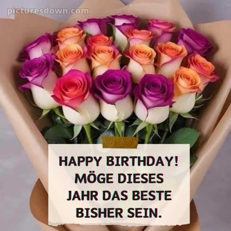 Geburtstag blumenstrauß bild Strauß kostenlos