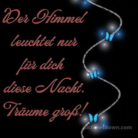 Guten abend gute nacht bilder bild Schmetterlinge kostenlos