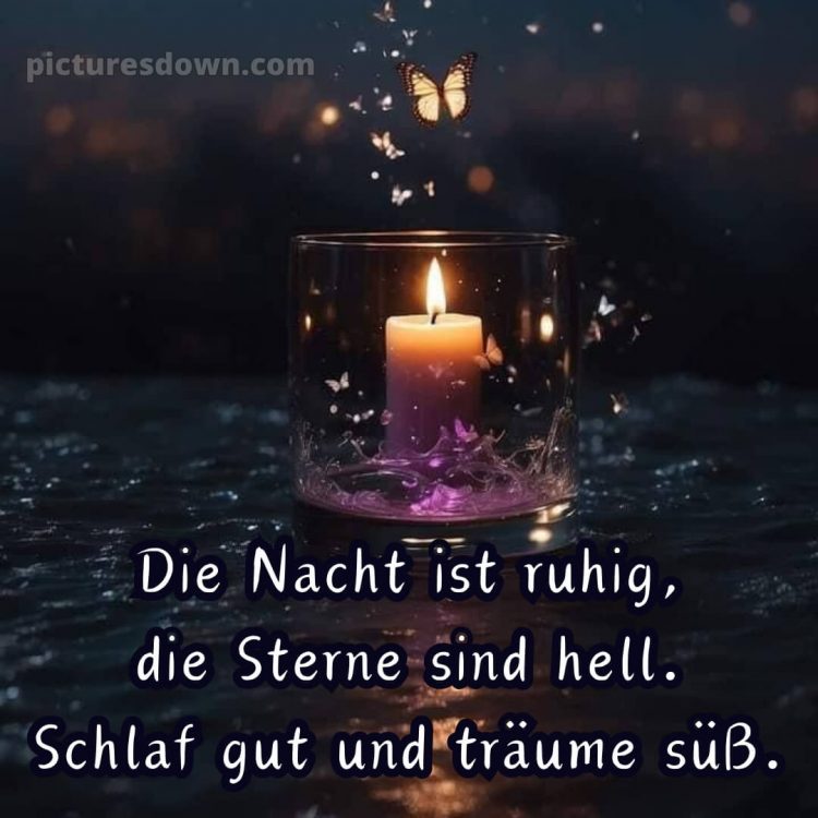Guten abend gute nacht bilder für whatsapp kostenlos bild Kerze kostenlos