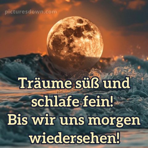 Guten abend gute nacht bilder für whatsapp kostenlos bild Wellen kostenlos