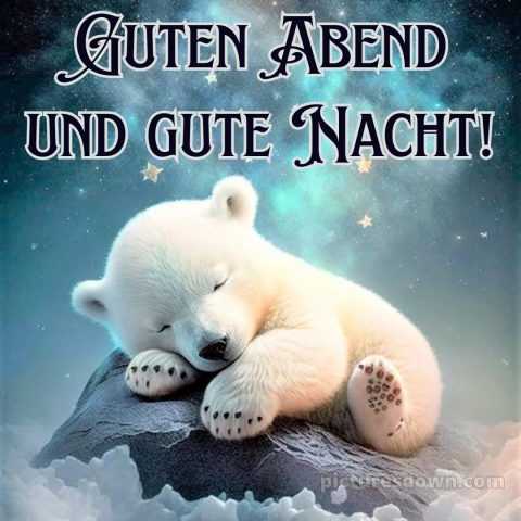 Guten abend gute nacht bilder kostenlos gif bild Bär kostenlos