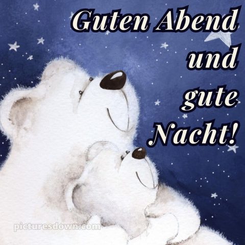 Guten abend gute nacht bilder kostenlos gif bild Eisbären kostenlos