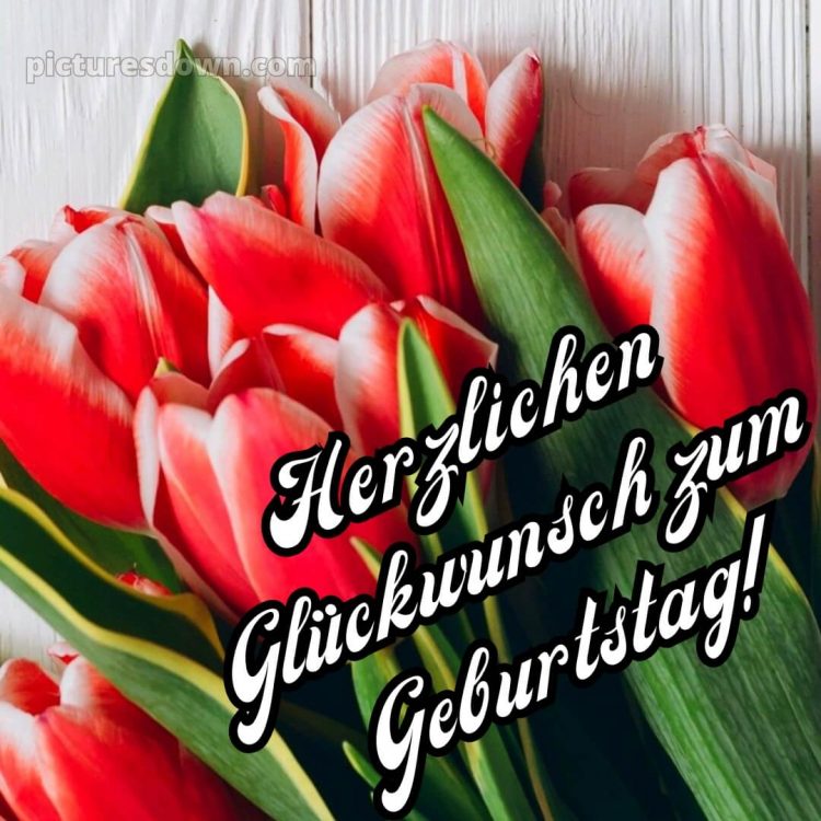 Modern blumenstrauß geburtstag 1