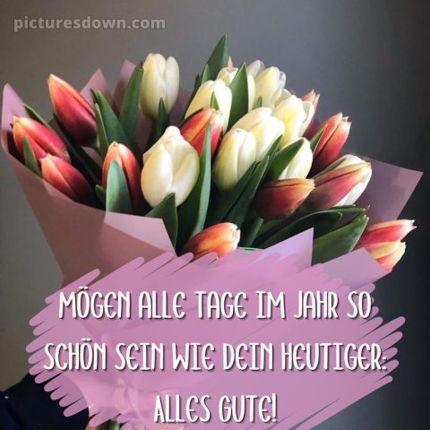 Modern blumenstrauß geburtstag 12