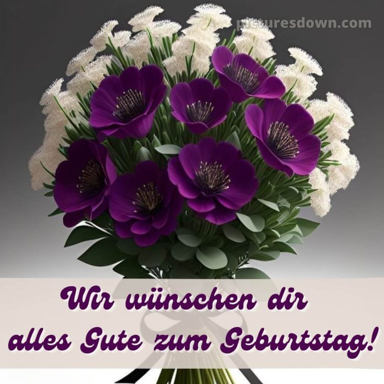 Modern blumenstrauß geburtstag 2