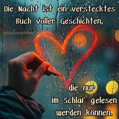 Süß gute nacht bilder für whatsapp bild Herz kostenlos