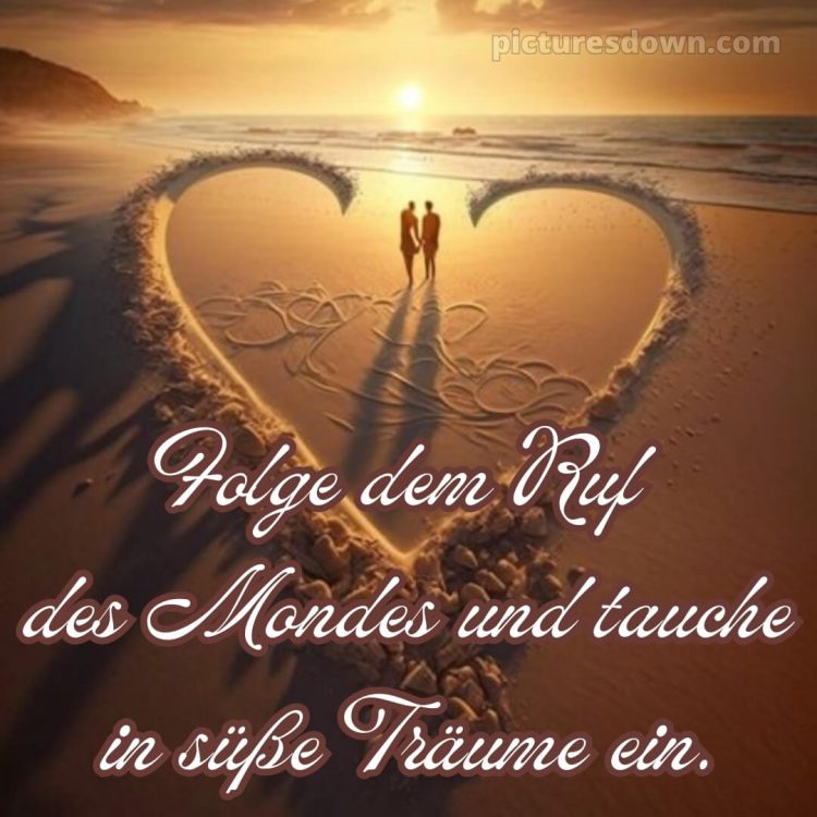 Süß gute nacht bilder für whatsapp bild Strand kostenlos