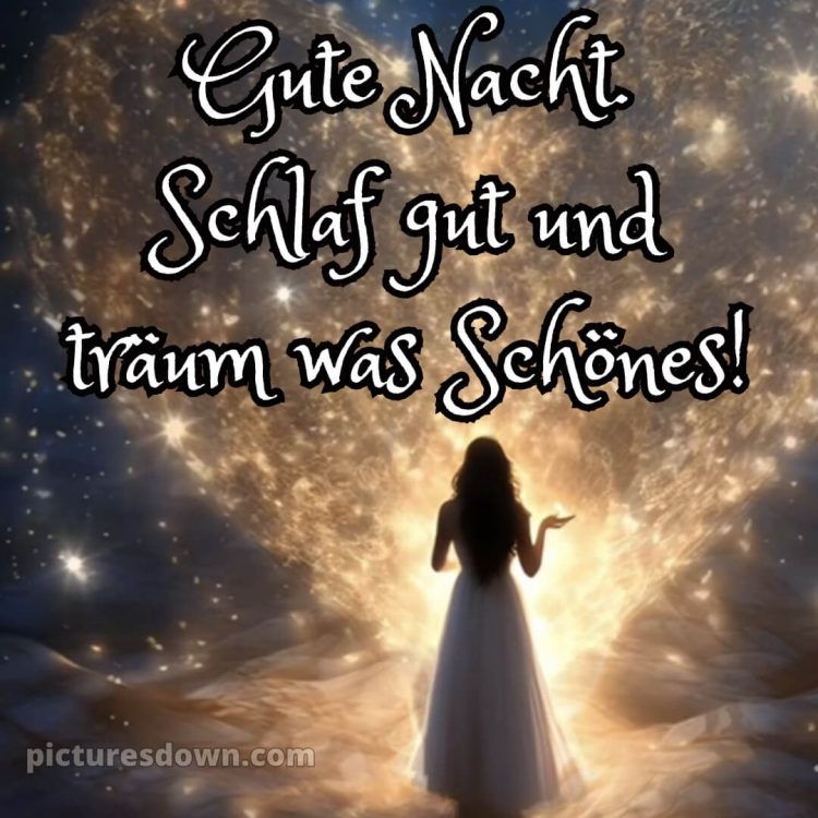 Wünsche dir einen schönen abend und später eine gute nacht bilder bild Mädchen kostenlos