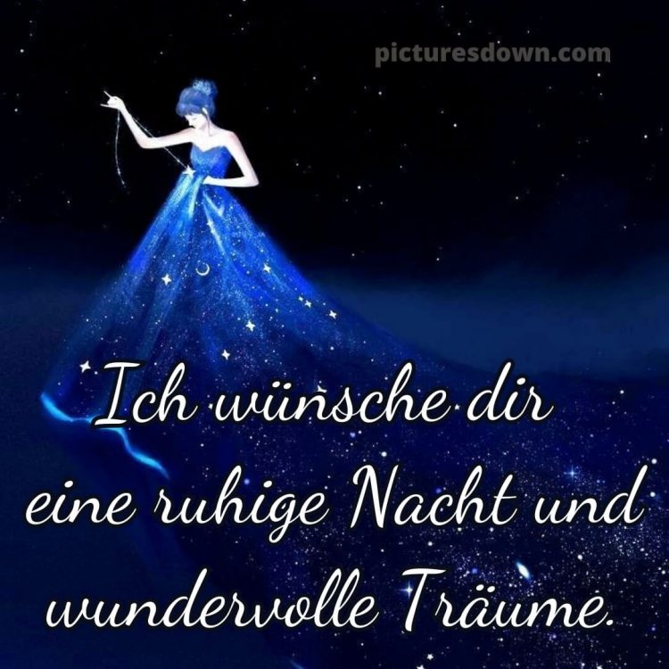 Wünsche dir einen schönen abend und später eine gute nacht bilder bild Kleid kostenlos