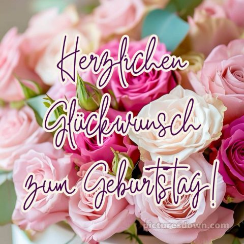 Blumenstrauß geburtstag frau bild Blumen kostenlos