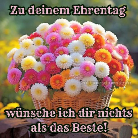 Blumenstrauß geburtstag frau bild Korb kostenlos