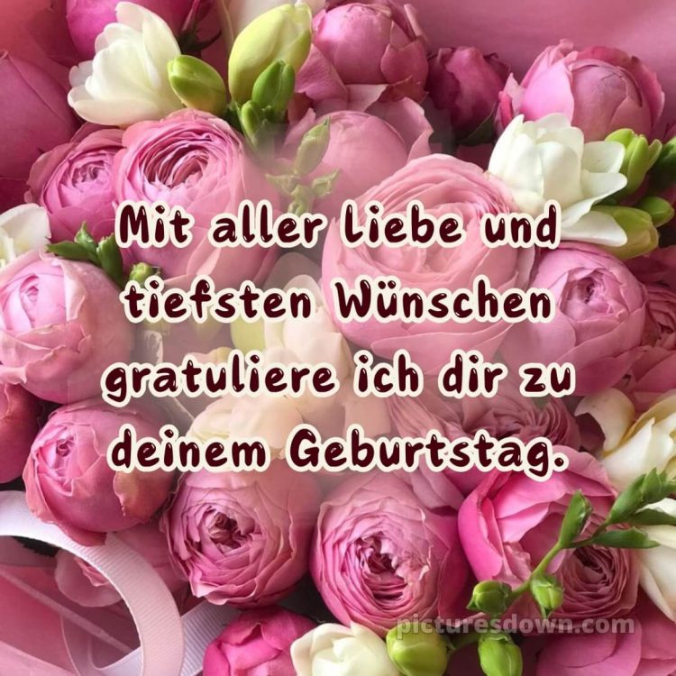 Blumenstrauß geburtstag frau bild Pfingstrosen kostenlos