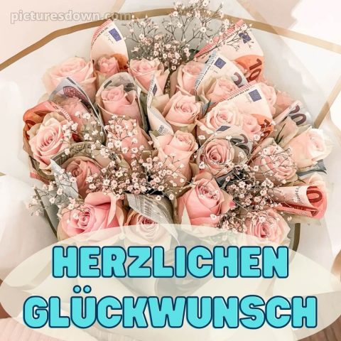 Geburtstag blumenstrauß mit geld bild Blumenstrauß kostenlos