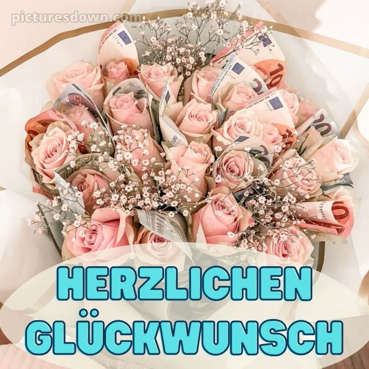 Geburtstag blumenstrauß mit geld bild Blumenstrauß kostenlos