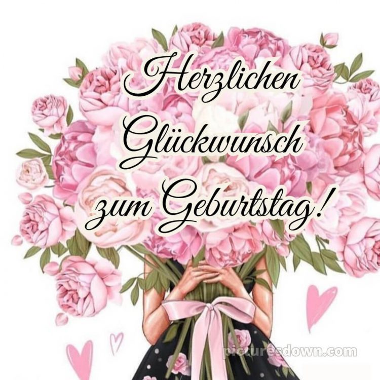 Herzlichen glückwunsch blumenstrauß alles gute zum geburtstag blumen bild Hände kostenlos