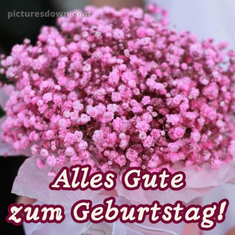Herzlichen glückwunsch blumenstrauß alles gute zum geburtstag blumen bild kleine Blumen kostenlos