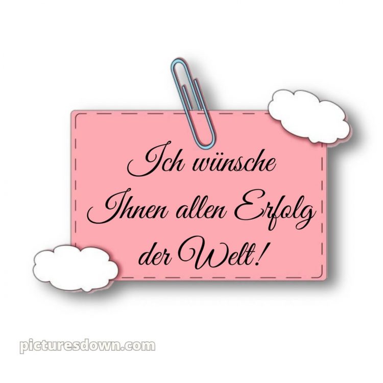 Ich wünsche ihnen allen bild Büroklammer kostenlos