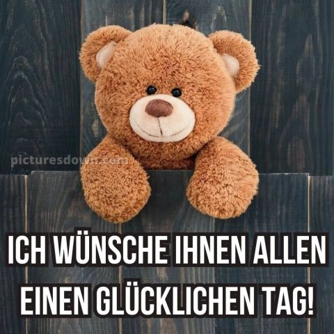 Ich wünsche ihnen allen bild Bär kostenlos