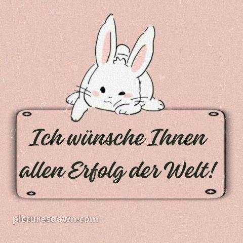 Ich wünsche ihnen allen bild Hase kostenlos
