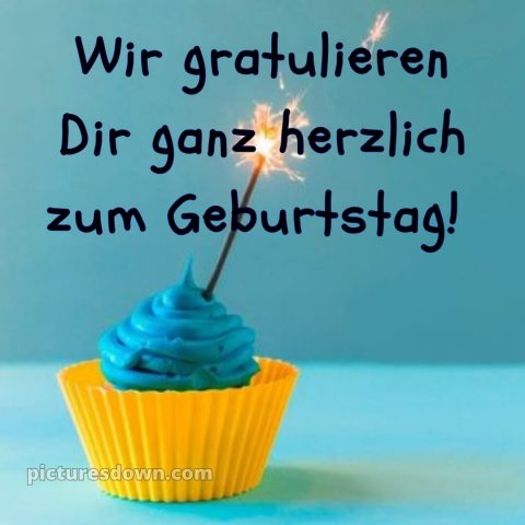 Ich wünsche ihnen alles gute zum geburtstag bild Cupcake kostenlos