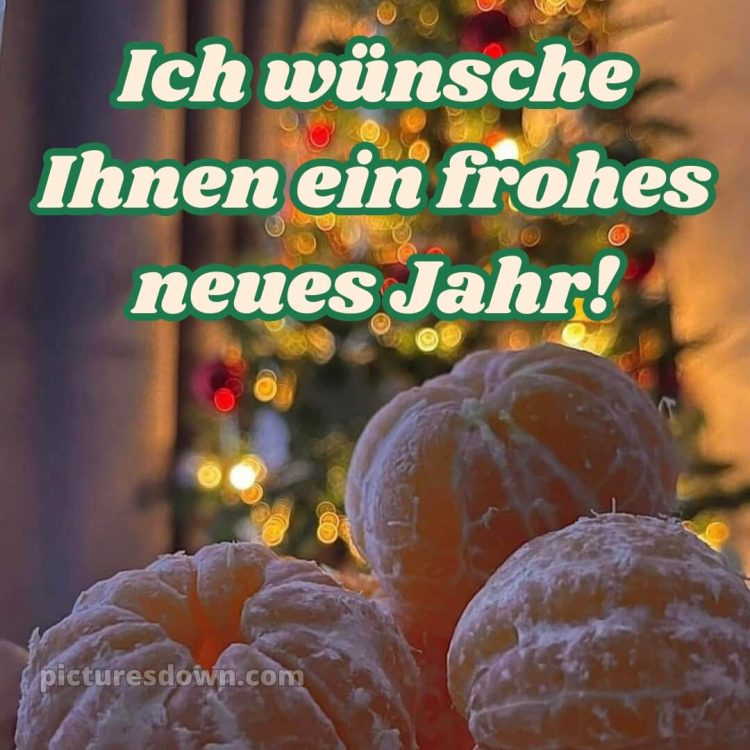 Ich wünsche ihnen ein frohes neues jahr bild Mandarinen kostenlos
