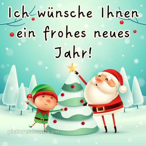 Ich wünsche ihnen ein frohes neues jahr bild Weihnachtsbaum kostenlos