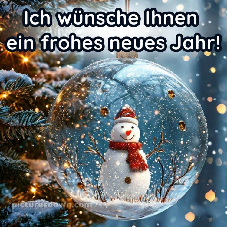 Ich wünsche ihnen ein frohes neues jahr bild Weihnachtskugel kostenlos