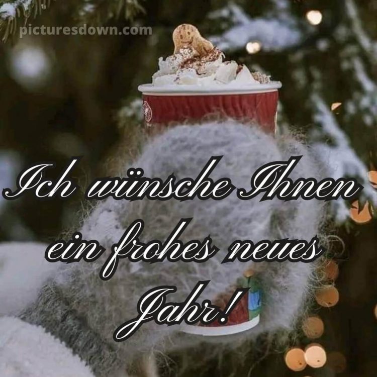 Ich wünsche ihnen ein frohes neues jahr bild Marshmallow kostenlos