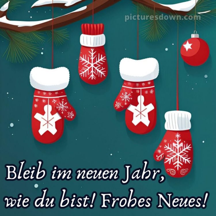 Ich wünsche ihnen ein frohes neues jahr bild Fäustlinge kostenlos