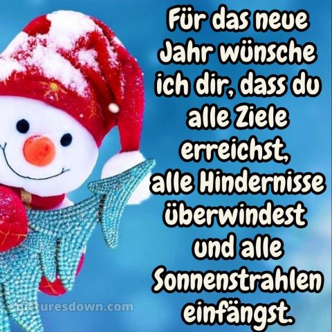 Ich wünsche ihnen ein frohes neues jahr bild Schneemann kostenlos