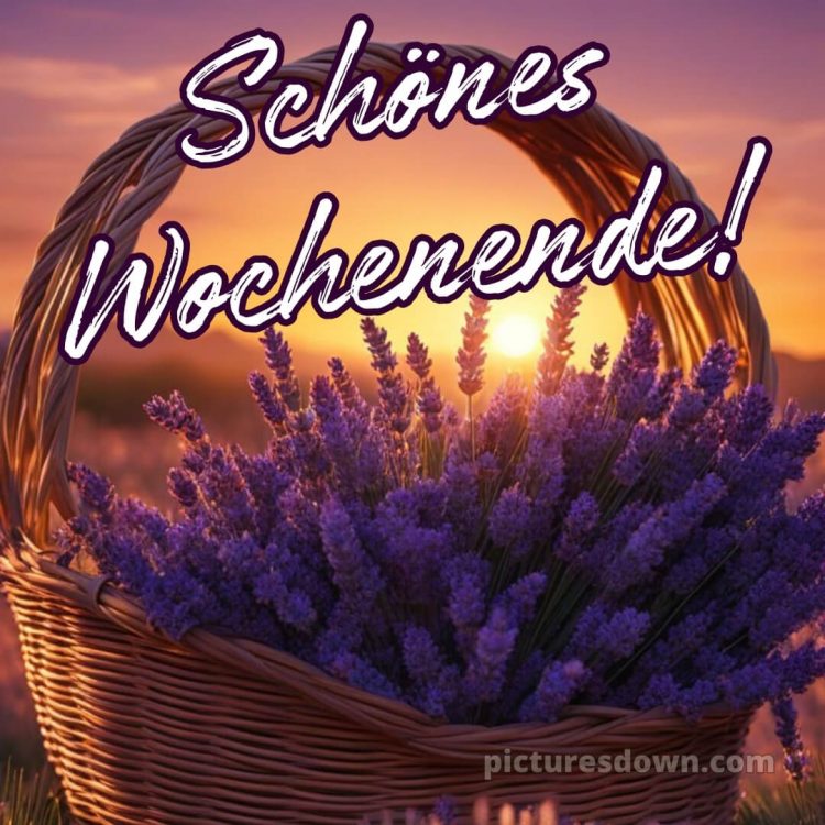 Ich wünsche ihnen ein schönes wochenende bild Lavendel kostenlos