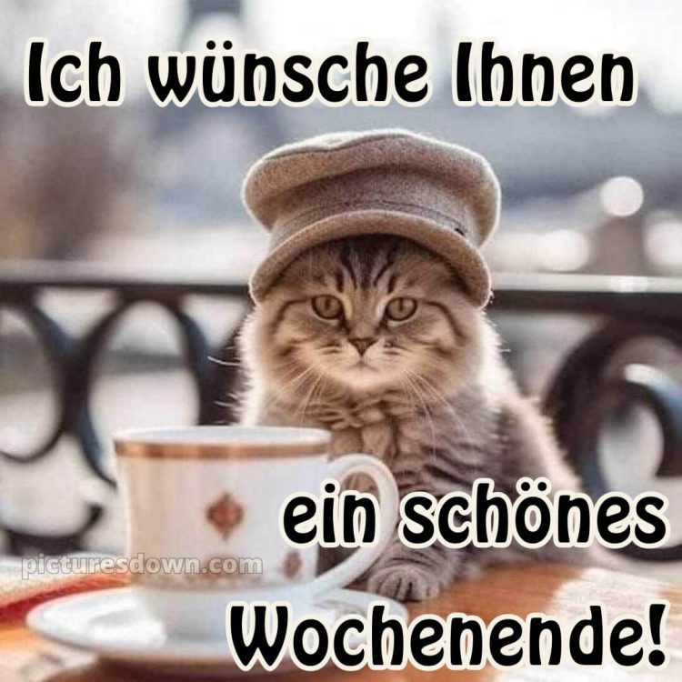 Ich wünsche ihnen ein schönes wochenende bild Tasse kostenlos