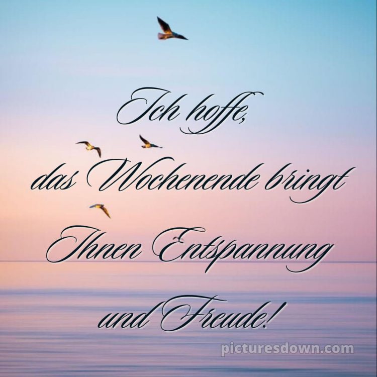 Ich wünsche ihnen ein schönes wochenende bild Meer kostenlos