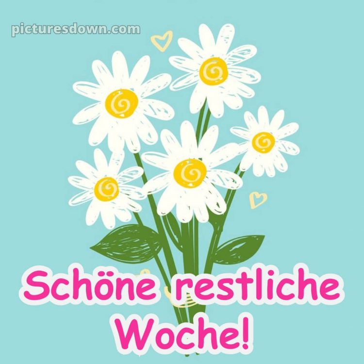Ich wünsche Ihnen eine schöne restliche Woche bild Blumenstrauß kostenlos