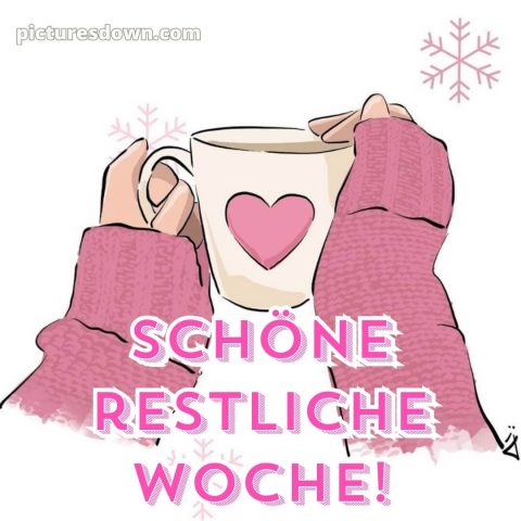 Ich wünsche Ihnen eine schöne restliche Woche bild Schneeflöckchen kostenlos