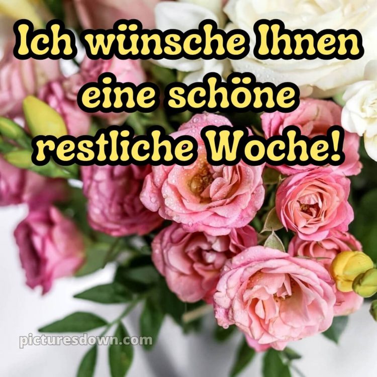 Ich wünsche Ihnen eine schöne restliche Woche bild Blumen kostenlos