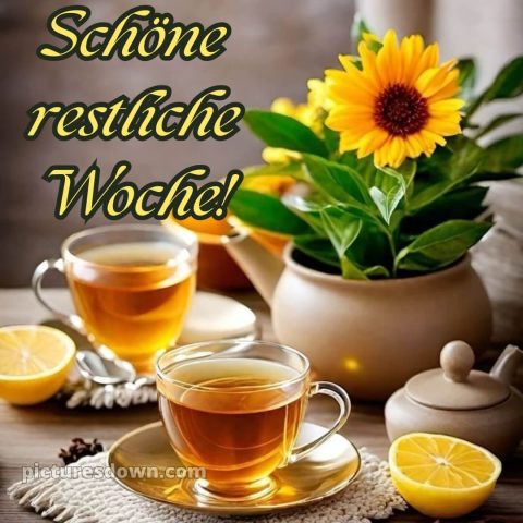 Ich wünsche Ihnen eine schöne restliche Woche bild Zitronen kostenlos