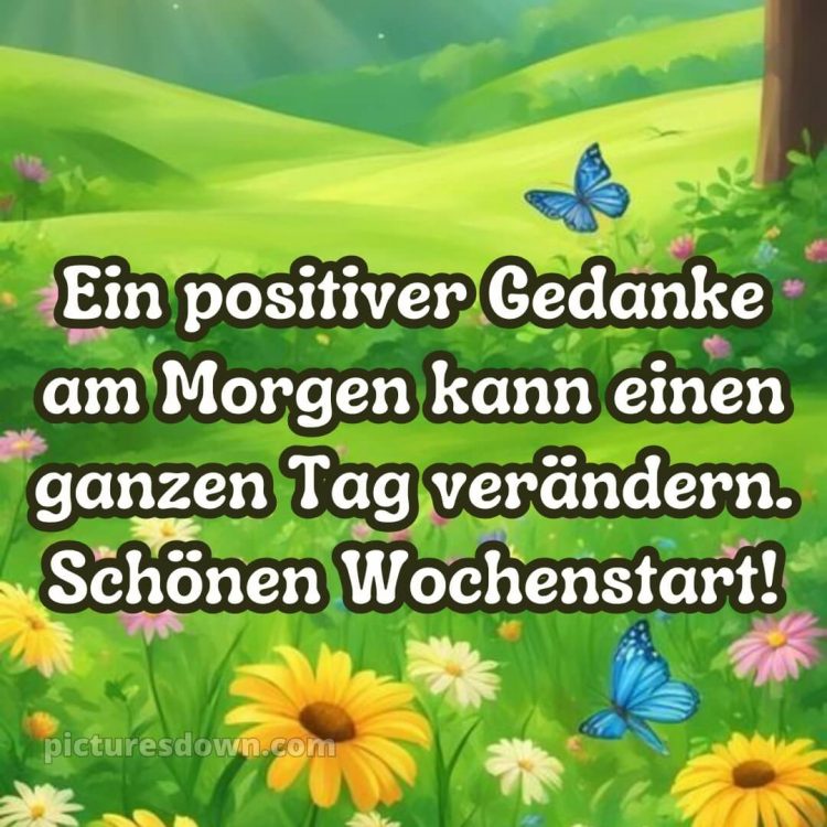 Ich wünsche ihnen eine schöne woche bild Schmetterling kostenlos