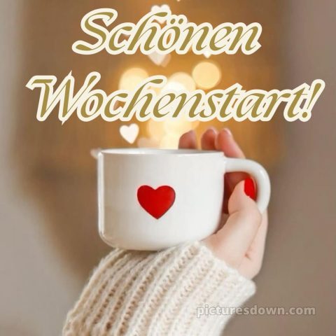 Ich wünsche ihnen einen guten start in die woche bild Hand kostenlos