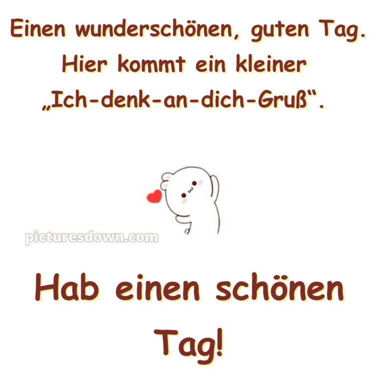 Ich wünsche ihnen einen schönen tag bild Herz kostenlos
